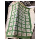 Quilt hand sewn approximately 8 x 6