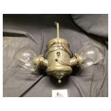 Victorian kerosene lamp has been electrified