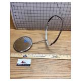 Bicycle helmet mirror