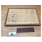 Cribbage board