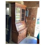 Victorian Walnut drop front desk approximately 3