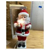 Lighted Santa Claus works as it should animated