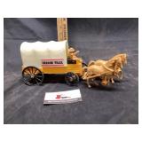 Plastic organ Trail stagecoach with horses