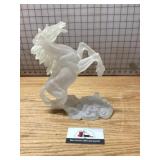 Horse figurine glass?