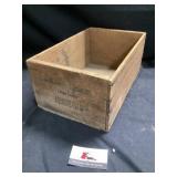 Apricot box approximately 10 x 15 x 7 tall