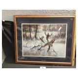 Pheasant signed print Bill Behringer