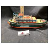 Tin lithograph battery operated Neptune boat needs