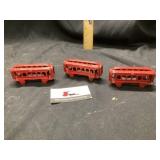 Cast iron train cars