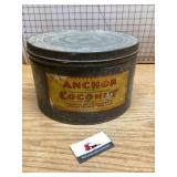 Anchor coconut tin