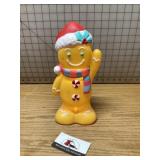 Blow mold, gingerbread Santa Claus battery