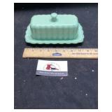 Jadeite butter dish