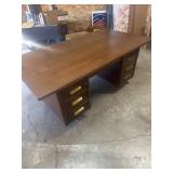 Large office desk disassembled for easy mover 42