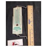 Metal thermometer green limestone Co. Green, Iowa