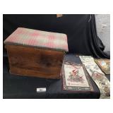 Wooden box approximately 22 x 14 x 16 tall