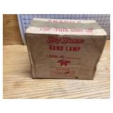 Vintage big bean hand lamp unopened box until