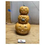 Lighted pumpkins Halloween decor