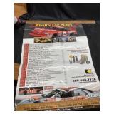 Winston cup series poster and Kevin Harvick