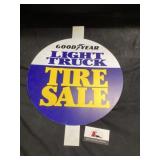 Plastic Goodyear light truck tire sale sign 16