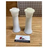 Tupperware salt and pepper shakers