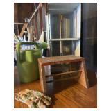 Stool Crate and Watering can
