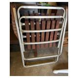 Vintage Metal Wood Lawn Chair