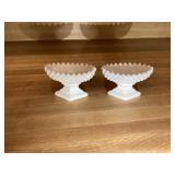Milk Glass Egg Holders