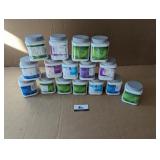 Paint samples (most are nearly full)