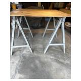 Two Saw Horses and plywood work space