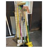 Ironing Board and cleaning supplies