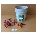 Four 3/4" pipe clamps (Pony and Bessey) plus 5 ga