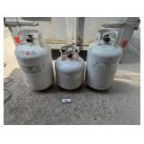 3 propane tanks (empty)
