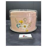 Pink MCM tin cake carrier