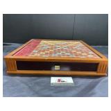 Wooden Scrabble game board