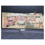 Cardboard electric fireplace surround