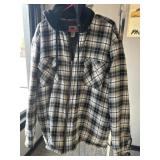 XXL Fleece lined hooded flannel