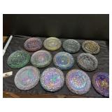 Imperial glass Twelve Days of Christmas plates