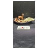 Boxer & pups ashtray