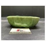 MCM USA 150 Shawnee Green basket weave planter