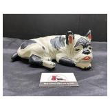 Chalk ware dog decor