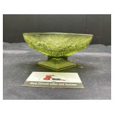MCM green glass dish