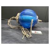 MCM blue hanging light fixture