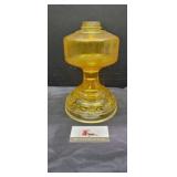 Amber glass oil lamp