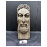 Hand carved wood Jesus art