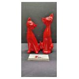 Ceramic siamese cat salt & pepper shakers