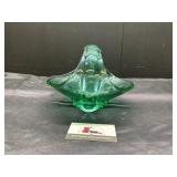 Mutant glass leafy shaped bowl