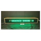 Electronic digital sign