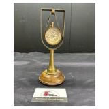 Vintage hanging pocket watch- compass decor