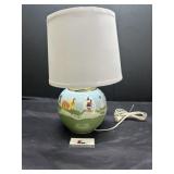 Hand painted seasons lamp