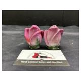 Rose salt and pepper shakers
