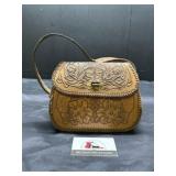 Vintage leather hand bag